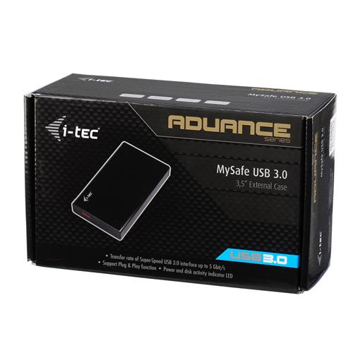I-TEC USB 3.0 CASE HDD SSD ALU EXT 3.5IN SATA I II III BLACK