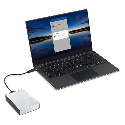 ONE TOUCH HDD 4TB SILVER 2.5IN USB3.0 EXTERNAL HDD WITH PASS