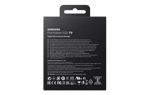 PORTABLE SSD T9 1TB BLACK USB 3.2 GEN2 AES 256-BIT