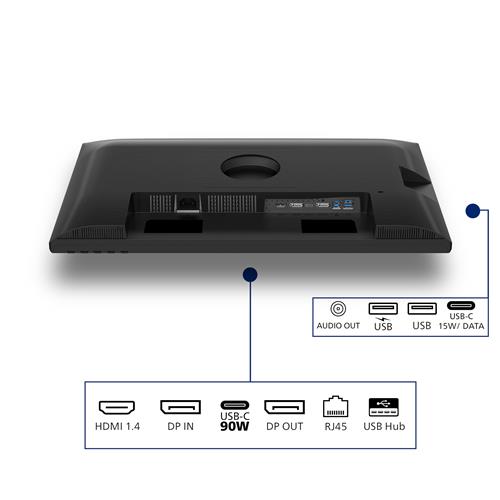 24IN IPS 1920X1200 16:10 1500:1 4MS HDMI DP USB-C1