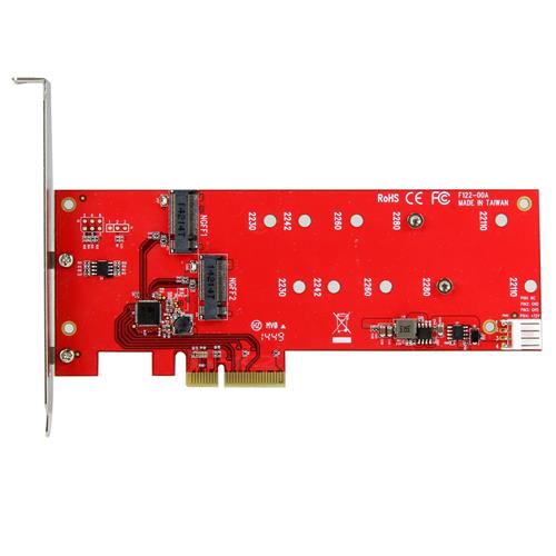 SCHEDA CONTROLLER PCI EXPRESS 2X ( SSD )-ADATTATORE M.2 SATA