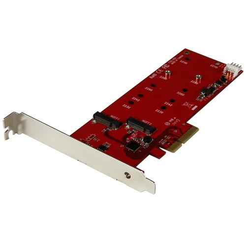 SCHEDA CONTROLLER PCI EXPRESS 2X ( SSD )-ADATTATORE M.2 SATA