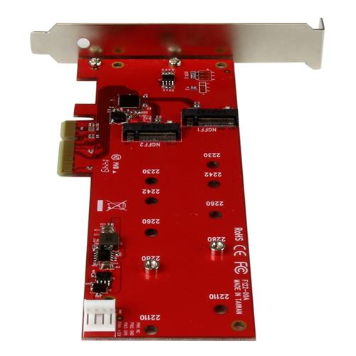 SCHEDA CONTROLLER PCI EXPRESS 2X ( SSD )-ADATTATORE M.2 SATA