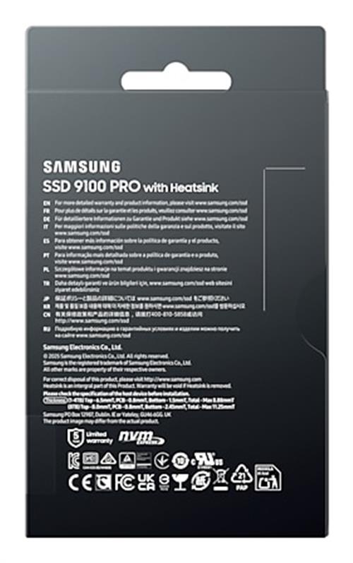 SSD 9100 PRO HEATSINK 8TB PCIE 5.0 NVME M.2