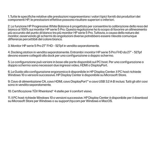 HP Series 5 Pro Monitor serie 5 Pro FHD da 27'' – 527pf