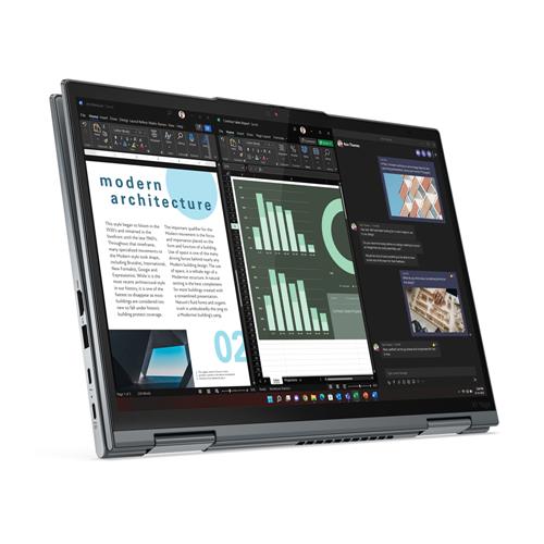 Lenovo ThinkPad X1 Yoga Intel Core i7 i7-1355U Ibrido (2 in 1) 35,6 cm (14) Touch screen WUXGA 16 GB LPDDR5-SDRAM 512 GB SSD Wi-Fi 6E (802.11ax) Windows 11 Pro Grigio