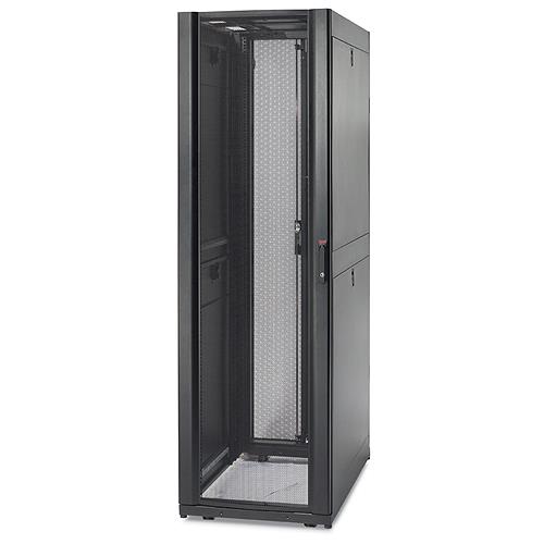 NETSHELTER SX 48U 600X1200MM ENCLOSURE W/DOORS BLK NO SIDES