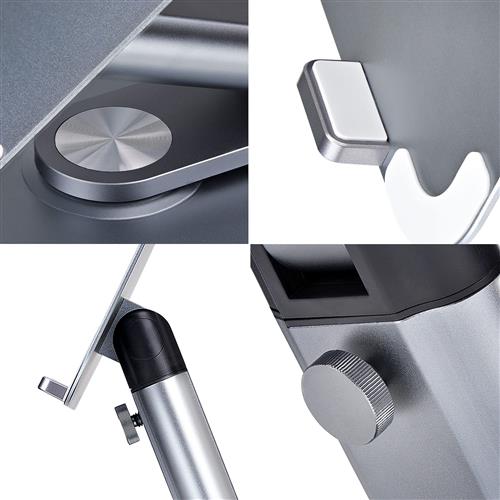 SUPPORTO PER PC PORTATILE RIALZO LAPTOP GIREVOLE A 360 GR