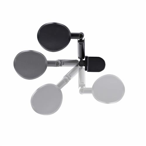 BRACCIOLO PER SCRIVANIA NERO INSTALLAZIONE A MORSETTO