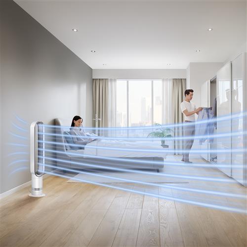 COOL VENTILATORE A TORRE BIANCO ASCIUGACAPELLI NICKEL E RAME