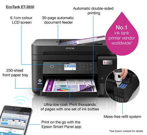 ECOTANK ET-3850 INKJET PRINTERS SCAT