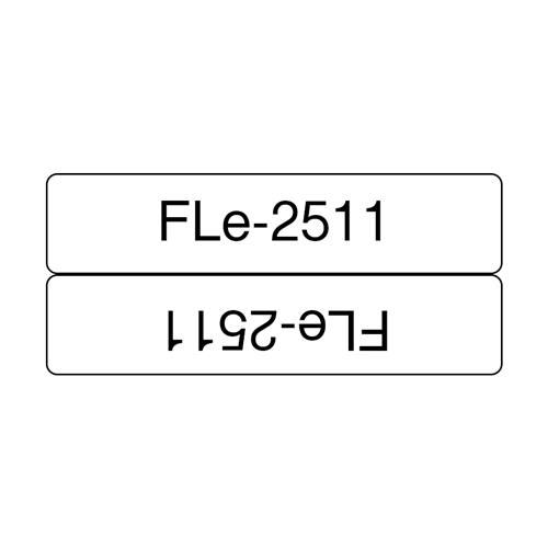 FLE2511 BLACK ON WHITE FLAG TAPE
