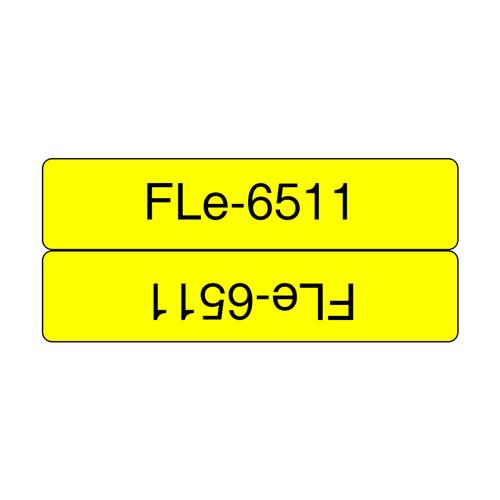 FLE6511 BLACK ON YELLOW FLAG TAPE
