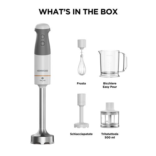 FRULLATORE TRIBLADE XL HBM40306 MIXER A IMMERS. 850W GRIGIO BIAN