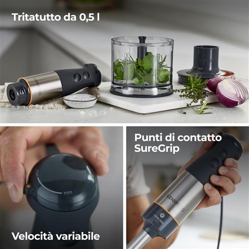 FRULLATORE TRIBLADE XL+ HBM6030 MIXER A IMMERSIONE 1000W GRIGIO