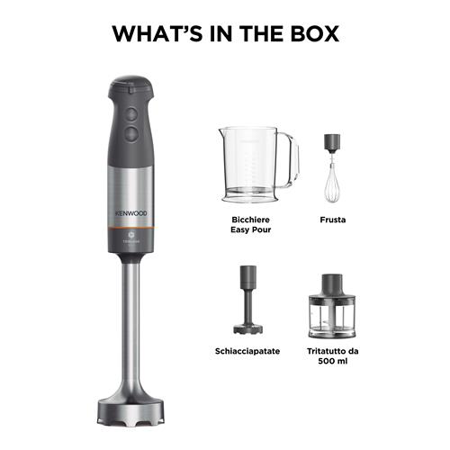 FRULLATORE TRIBLADE XL+ HBM6030 MIXER A IMMERSIONE 1000W GRIGIO