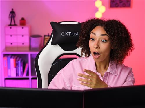 GAMING GXT 714W RUYA SEDIA DA GAMING COMODA  -  BIANCO