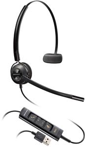 POLY EncorePro 545 USB-A Convertible Headset Auricolare Cablato A Padiglione Musica e Chiamate USB tipo A Nero