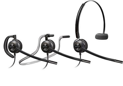 POLY EncorePro 540 Convertible Headset +Quick Disconnect Auricolare Cablato A Padiglione Musica e Chiamate Nero