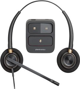 POLY EncorePro 520 Binaural Headset +Quick Disconnect Auricolare Cablato A Padiglione Musica e Chiamate Nero