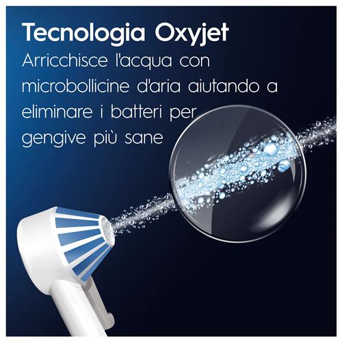 Oral-B Idropulsore Health Center Avanzato con 2 Beccucci Oxyjet, 2 Beccucci Con Getto D’acqua. 1 Idropulsore
