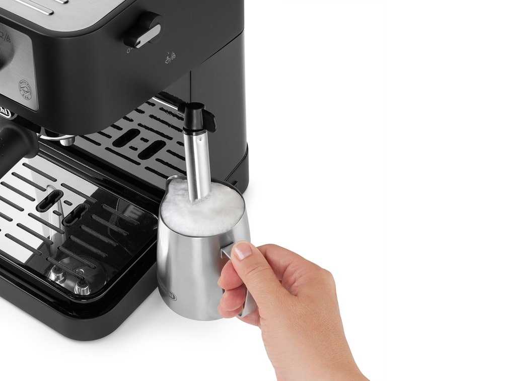 De’Longhi STILOSA EC260.BK Macchina da Caffè Manuale Espresso e Cappuccino, Compatibile con Polvere o Cialde E.S.E., Spegnimento Automatico, Serbatoio Estraibile da 1L, Potenza 1100W, Nero