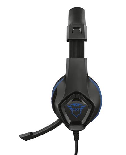 Trust GXT 404B Rana Auricolare Cablato A Padiglione Gaming Nero, Blu