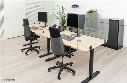 PANNELLO IN VETRO RESISTENTE 138CM PER PROTEZIONE AREA LAVORO