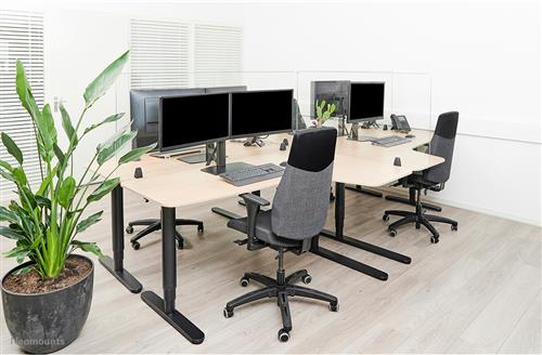 PANNELLO IN VETRO RESISTENTE 138CM PER PROTEZIONE AREA LAVORO