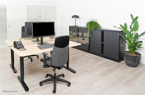 PANNELLO IN VETRO RESISTENTE 138CM PER PROTEZIONE AREA LAVORO