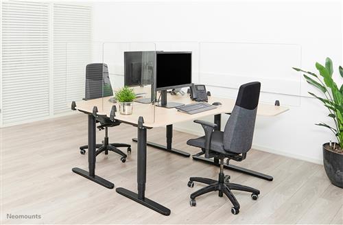 PANNELLO IN VETRO RESISTENTE 138CM PER PROTEZIONE AREA LAVORO