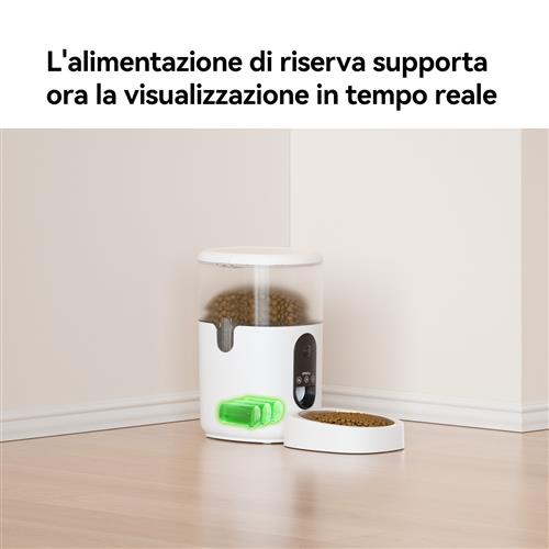 SMART PET FEEDER 4L. DISTRIBUTO DI CIBO PER ANIMALI CON TELECAME