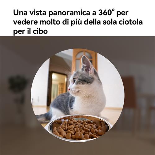 SMART PET FEEDER 4L. DISTRIBUTO DI CIBO PER ANIMALI CON TELECAME