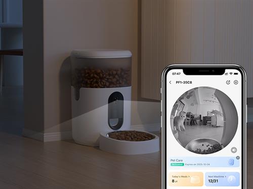 SMART PET FEEDER 4L. DISTRIBUTO DI CIBO PER ANIMALI CON TELECAME