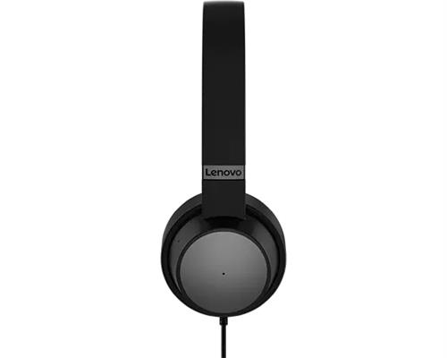 Lenovo Go Wired ANC Auricolare Cablato A Padiglione Car/Home office USB tipo-C Nero