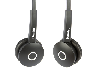 Hamlet HHEADM-CJS cuffia e auricolare Cablato A Padiglione Ufficio USB tipo-C Nero
