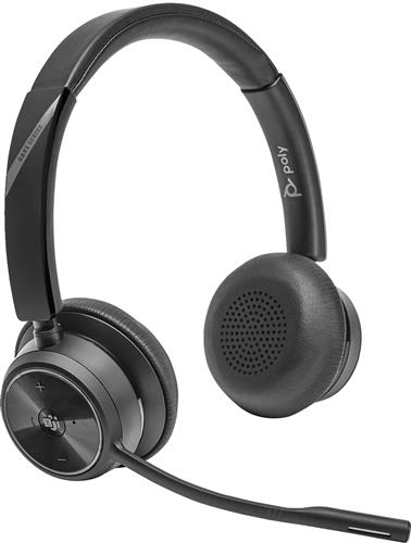 POLY Savi 7420 Office Stereo Microsoft Teams Certified DECT 1880-1900 MHz Headset Auricolare Wireless A Padiglione Musica e Chiamate Bluetooth Nero