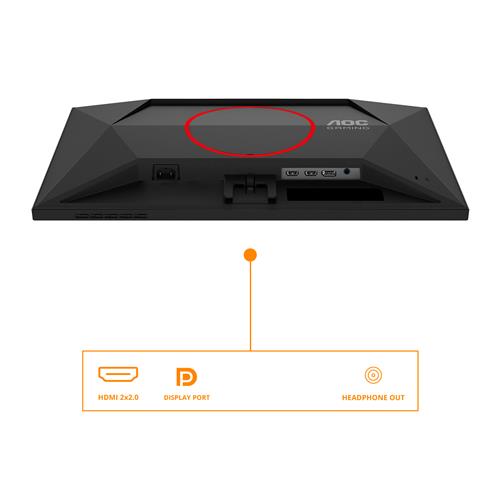 24.5IN WLED 1920X1080 16:9 1MS 1000:1 2X 2.0 HDMI 1X 1.4 DP