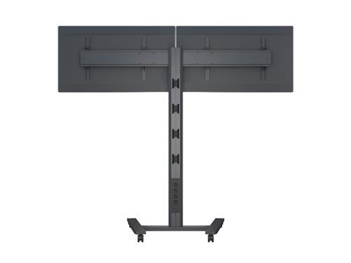 2X1 DUAL MONITOR CART 40-60IN