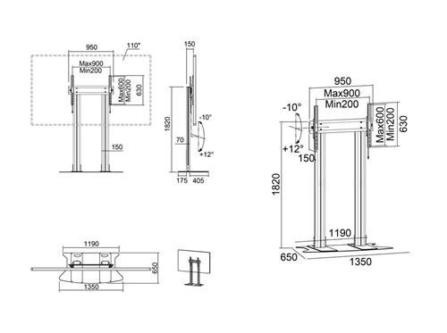 CEILING MOUNT FOR OMN-D55 .