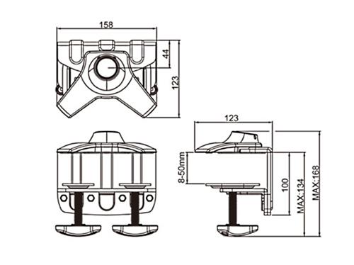 CLAMP OPTION FOR MB PROFESSIONAL DESKMOUNT SERIES -