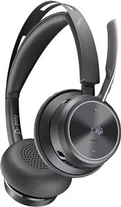 POLY Voyager Focus 2 Microsoft Teams Certified USB-A Headset Auricolare Con cavo e senza cavo A Padiglione Ufficio USB tipo A Bluetooth Nero