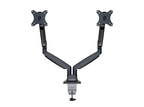 DOUBLE TABLE ARM WITH 3 JOINTS CLAMP/THROUGH HOLE