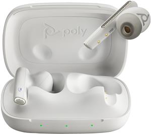 POLY Voyager Free 60 UC M White Sand Earbuds +BT700 USB-A Adapter +Basic Charge Case Auricolare Wireless In-ear Musica e Chiamate USB tipo A Bluetooth