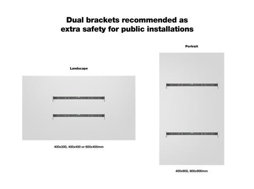 FIXED BRACKET ANTI-THEFT SYSTEM UP TO 49IN