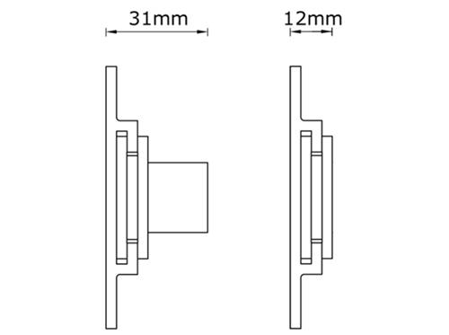 FIXED SUPPORT SUPERSLIM ALUMINUM FOR SCREENS UP TO 32IN