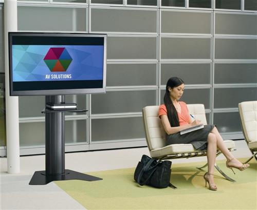 FLOOR FUSION VESA 800X400 TELESCOPIC 110-170 BLACK