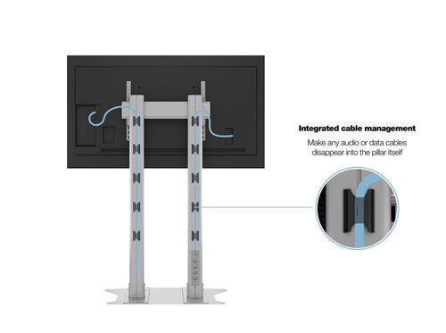 FLOOR LAMP H 210VESA 800X600-CAPACITY 125KG- SILVER