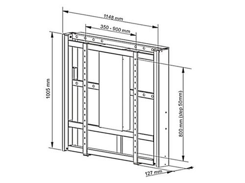 MOTORIZED WALLMOUNT PRO 160 KG BLACK SD