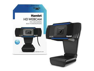 Hamlet HWCAM720 webcam 2 MP 1280 x 720 Pixel USB Nero